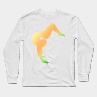 A contortionist in an arched handstand Long Sleeve T-Shirt